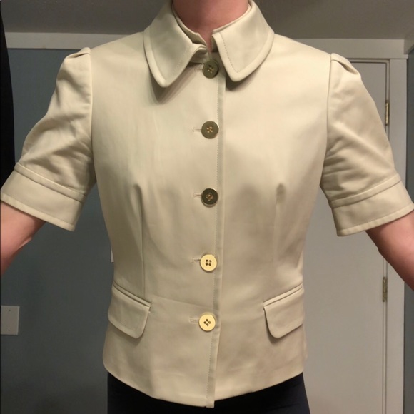 Etcetera 5-button Beige Short-Sleeve Blazer. NWOT - Picture 5 of 8